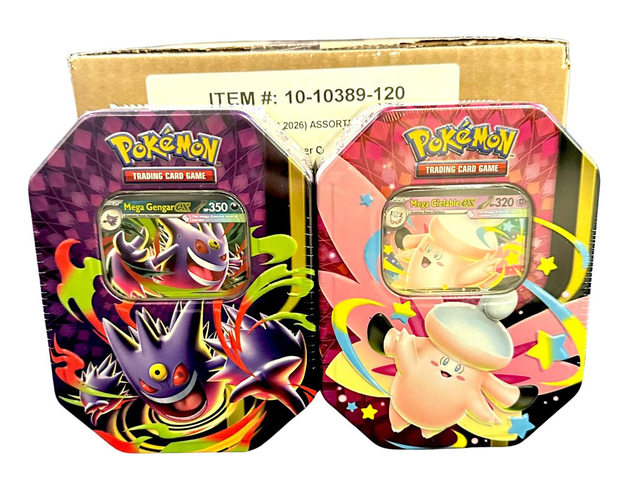 Pokémon Mega Evolution Moonlit Tin 6 Box Case